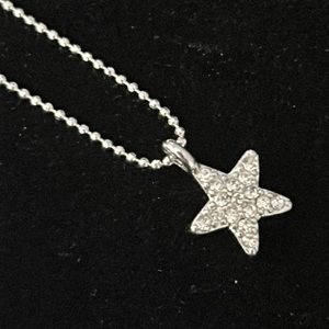 Lia Sophia 18” silver star necklace